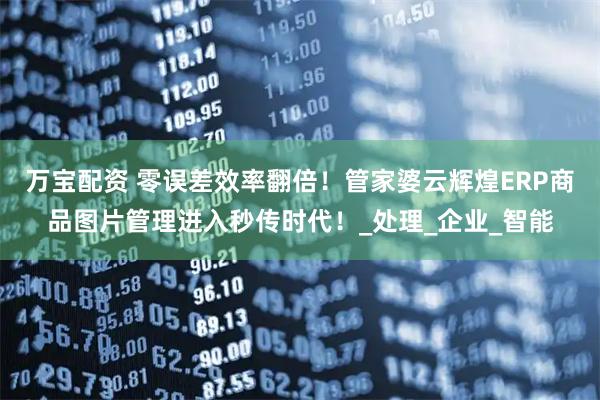 万宝配资 零误差效率翻倍！管家婆云辉煌ERP商品图片管理进入秒传时代！_处理_企业_智能