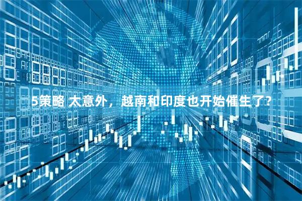 5策略 太意外,越南和印度也开始催生了?